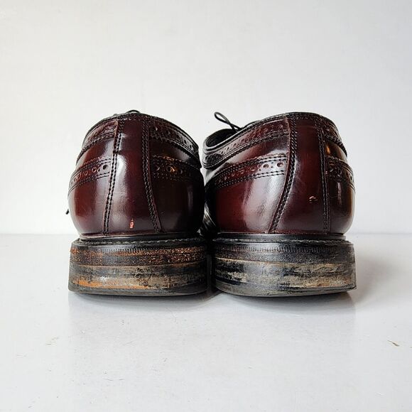 Florsheim Stratford Burgundy Oxblood Mens Size 9.5 Shoes 76400 Lace Wingtips main image 13